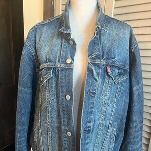 Mens Levi's Blue Denim Classic Jacket Size XL